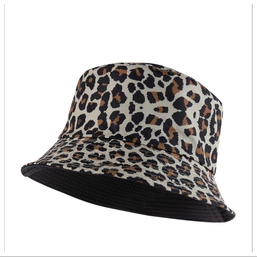 #04 Leopard print reversible Bucket hat - Picture 4 of 5